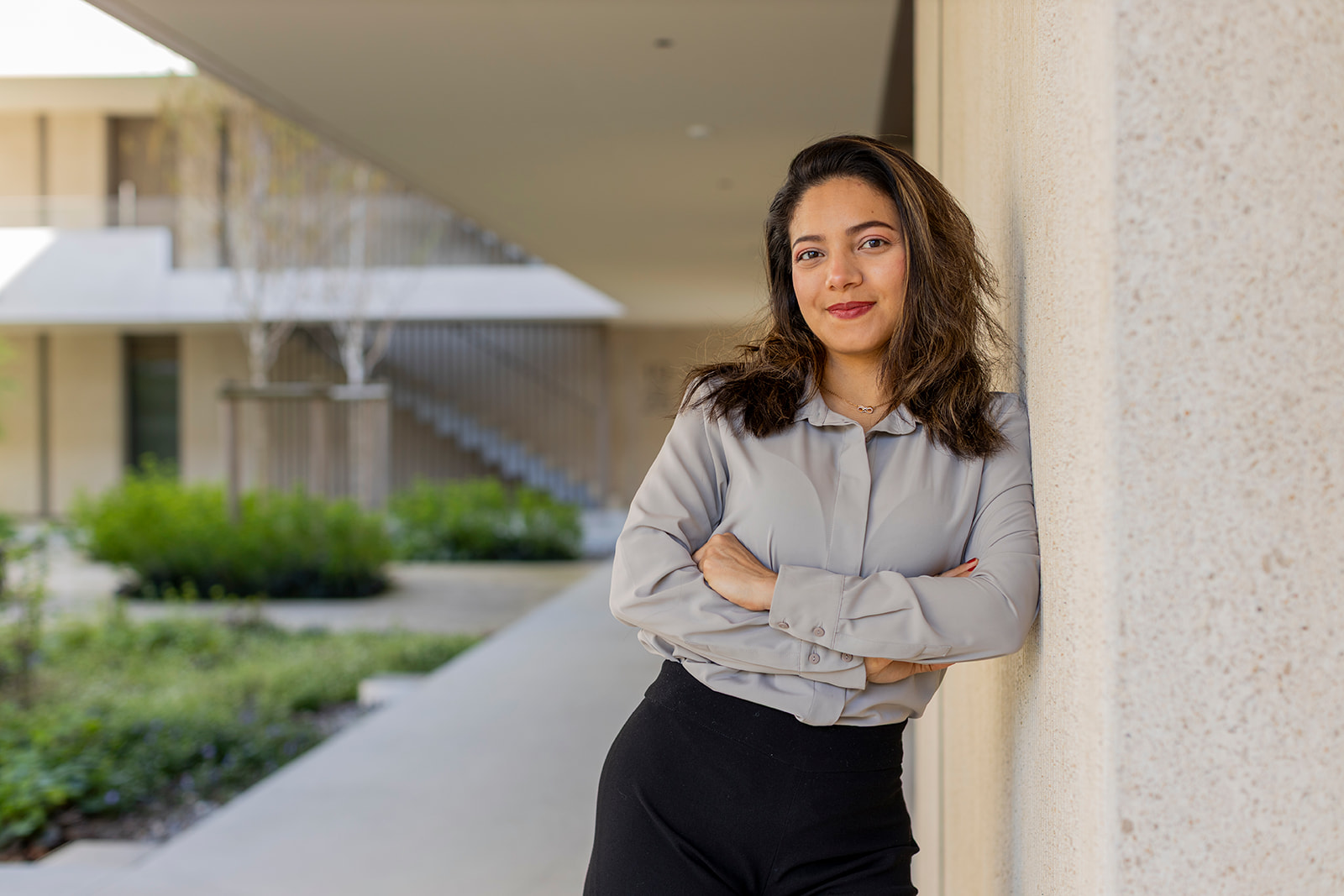 Laura Aponte en el exterior